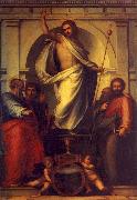 Fra Bartolommeo Resurrected Christ with Saints oil painting